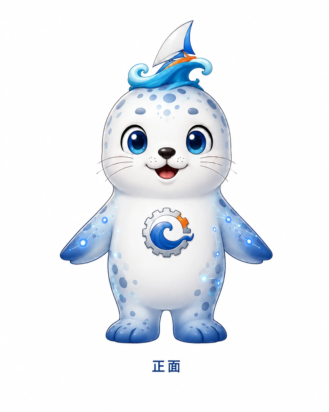 连达达吉祥物正面