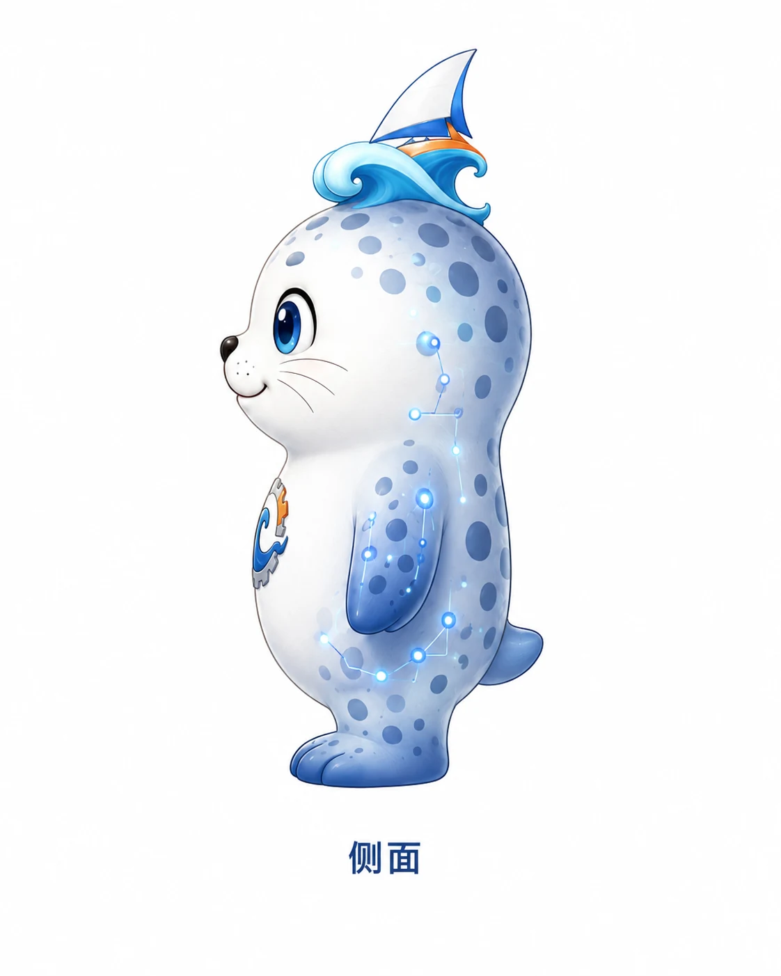 连达达吉祥物侧面